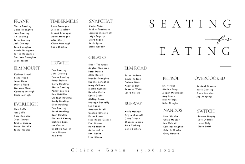 Table Plan7